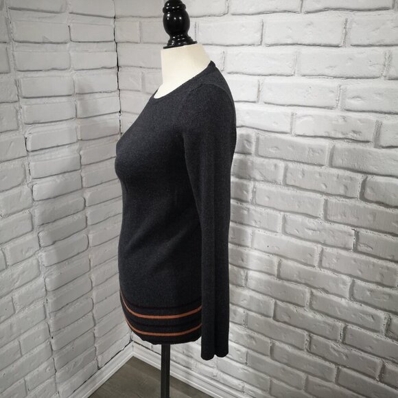 2 / $30.00 Ann Taylor Loft Factory Ladies Size Small Dk Grey Lightweight Sweater - Picture 4 of 8